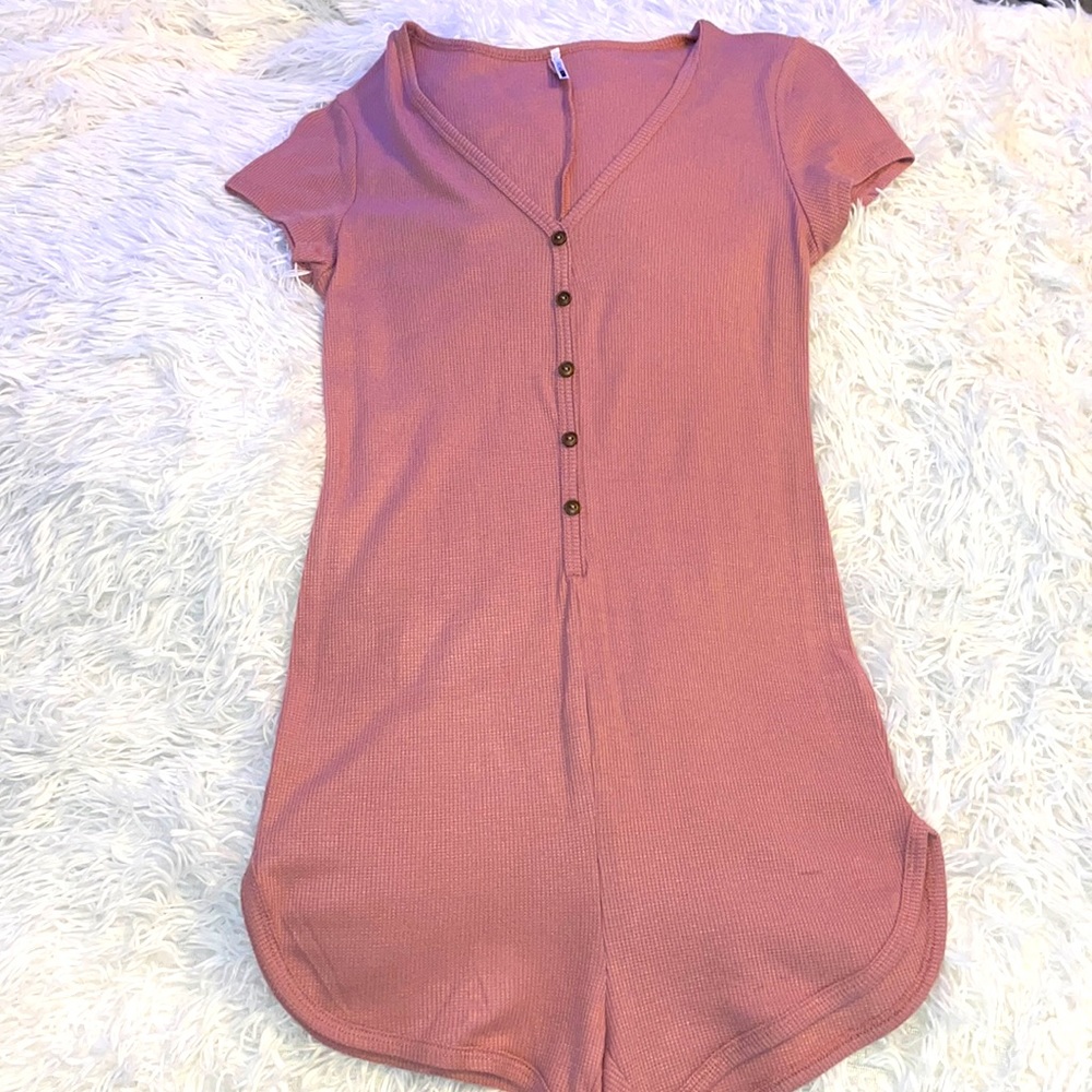 Fashion Nova PINK One-Piece PJ